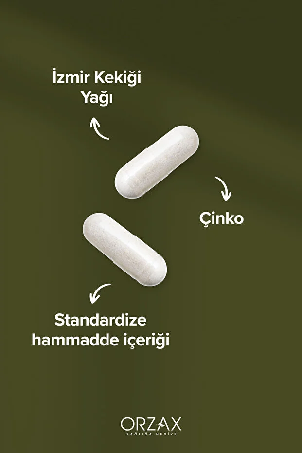 İzmir Kekiği (Origanum Onites L.) Yağı - Çinko - Oregano Oil - 30 Kapsül